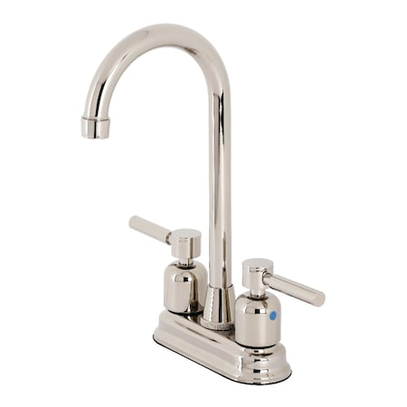 Kingston Brass KB8496DL Concord Bar Faucet, Polished Nickel KB8496DL